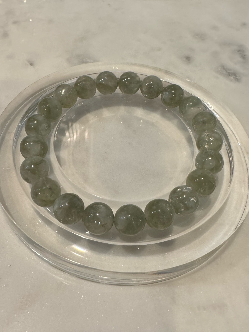 Green Lepidolite Stretchy Bracelet